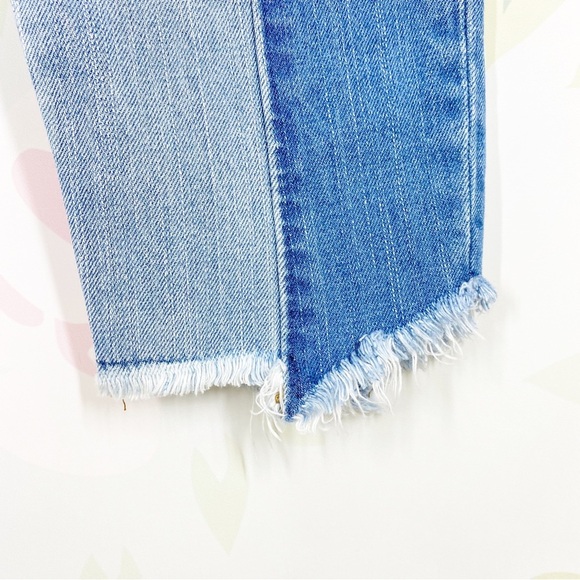 American Eagle Outfitters AEO Vintage High Rise Two Tone Denim Jeans 4 - Picture 5 of 11